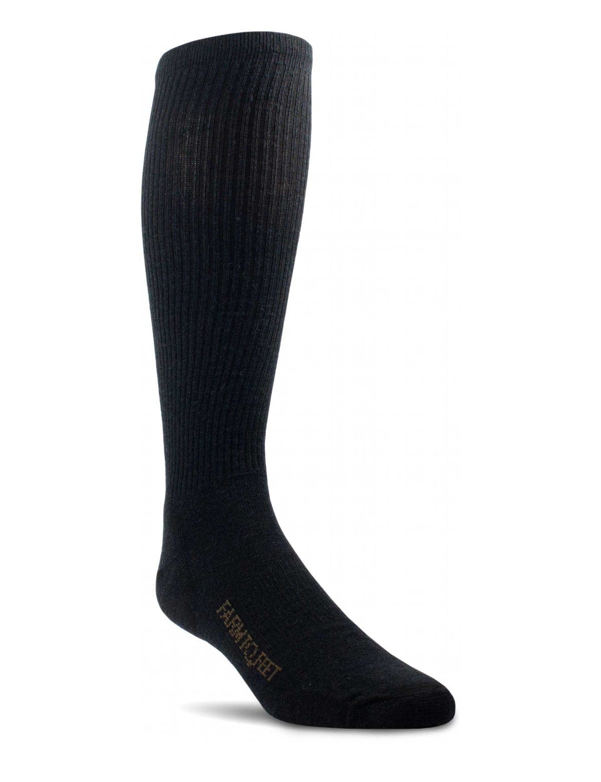 Farm to Feet Sentinel Light Cushion Over-the-Calf Tactical Socks  -  Small / Black