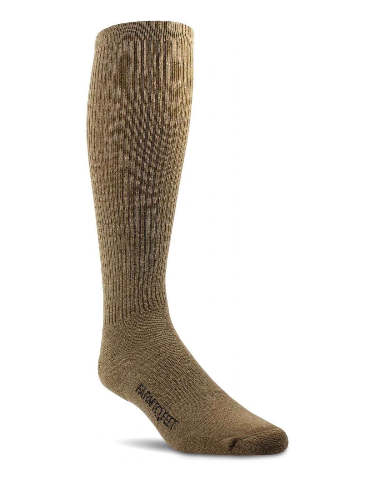 Farm to Feet Sentinel Light Cushion Over-the-Calf Tactical Socks  -  Small / Coyote Brown