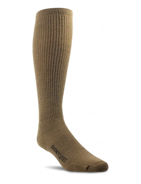 Farm to Feet Sentinel Light Cushion Over-the-Calf Tactical Socks  -  Small / Coyote Brown