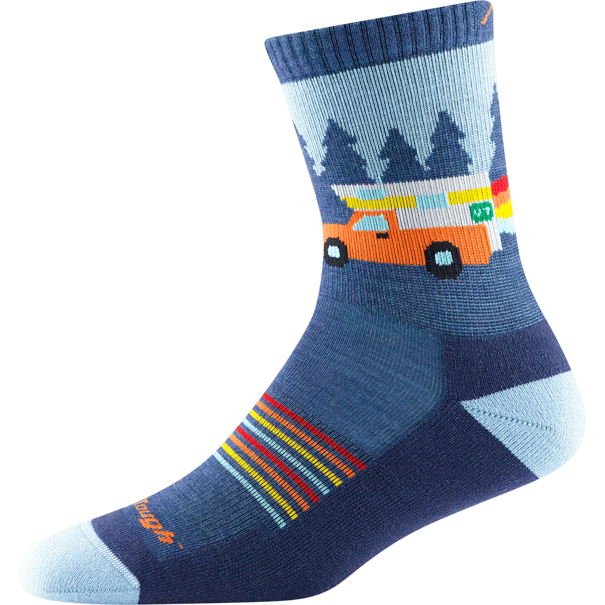 Darn Tough Kids Van Wild Micro Crew Lightweight Hiking Socks  -