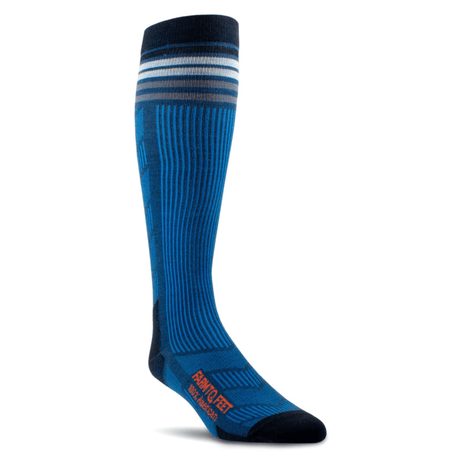Farm to Feet Wilson 2.0 No Cushion Ski Socks  -  Small / Denim Blue Heather