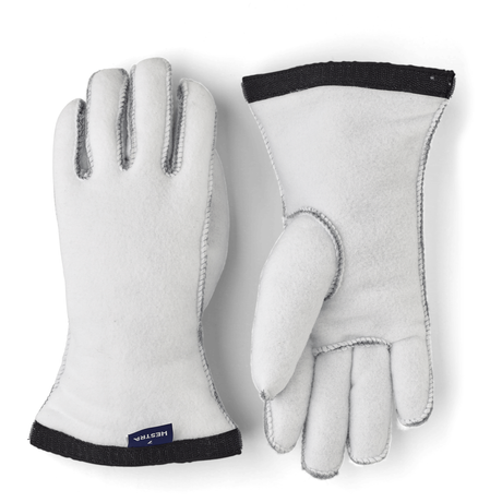 Hestra Heli Ski 5-Finger Liners  -  5 / Off White