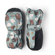 Hestra Baby Zip Long Mittens  -  1 / Sea Blue Print