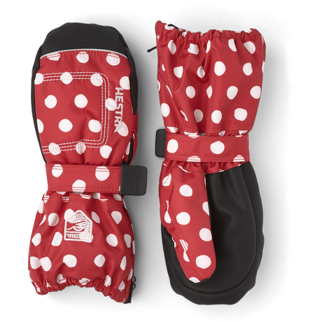 Hestra Baby Zip Long Mittens  -  1 / Red Print