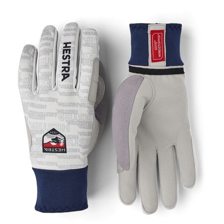 Hestra Windstopper Active Grip Gloves  -  5 / Off White Print