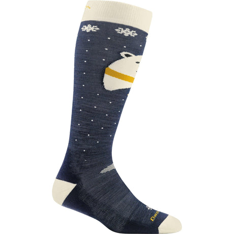 Darn Tough Kids Polar Bear Over-the-Calf Midweight Ski & Snowboard Socks  -  Small / Blue