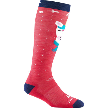 Darn Tough Kids Magic Mountain Over-the-Calf Midweight Ski & Snowboard Socks  -  Small / Raspberry