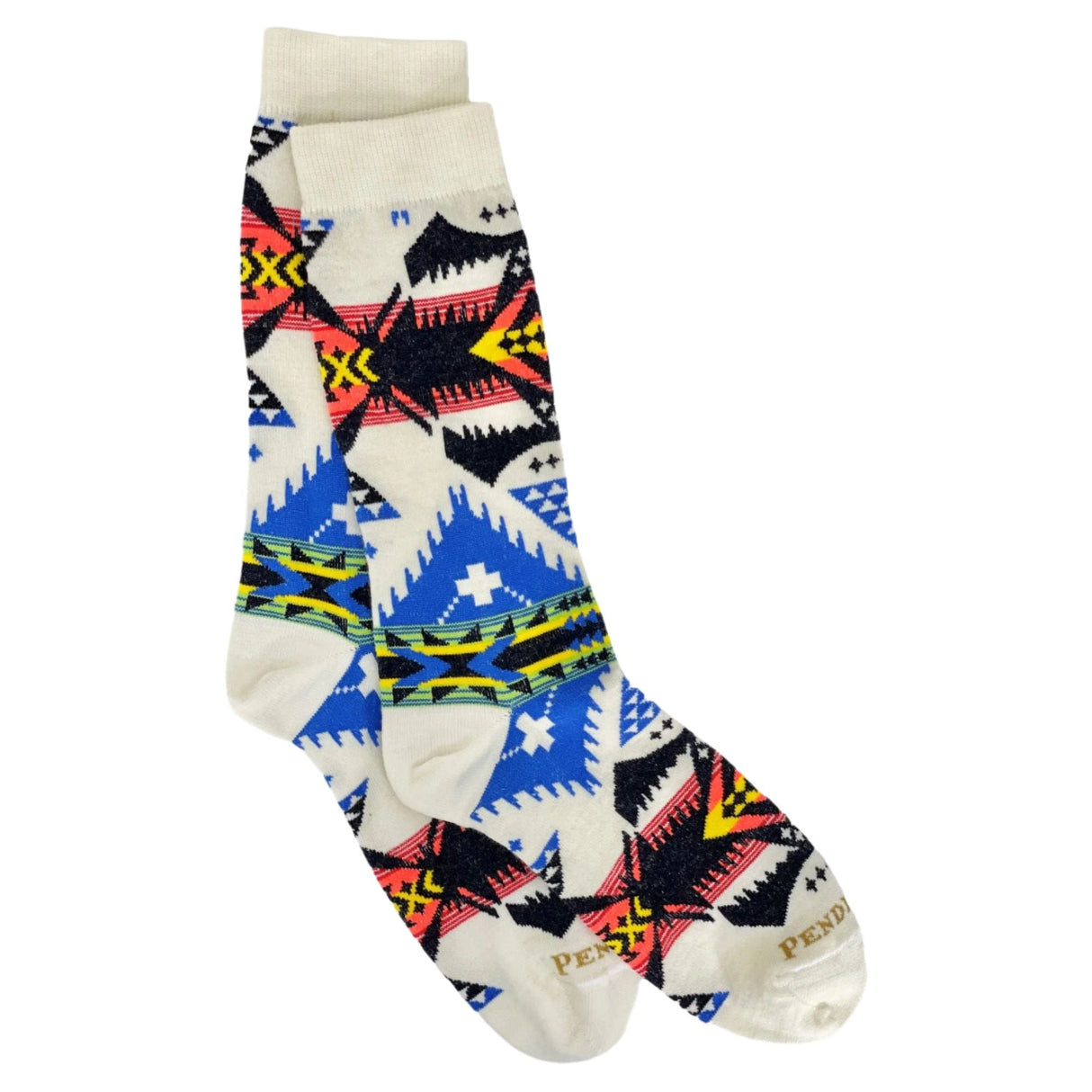 Pendleton Nehalem Crew Socks - Medium / Ivory