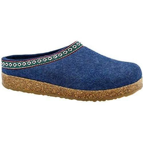 Haflinger GZ Classic Grizzly Clogs  -  36 / Denim