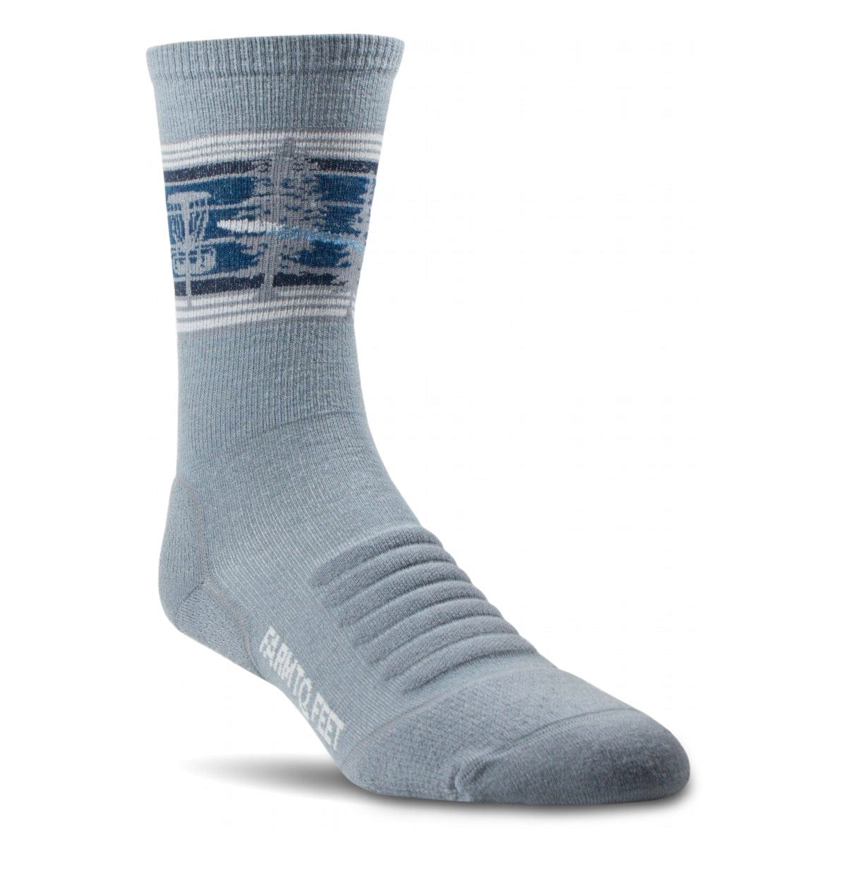 Farm to Feet Rock Hill Light Cushion 3/4 Crew Disc Golf Socks  -  Medium / Monument