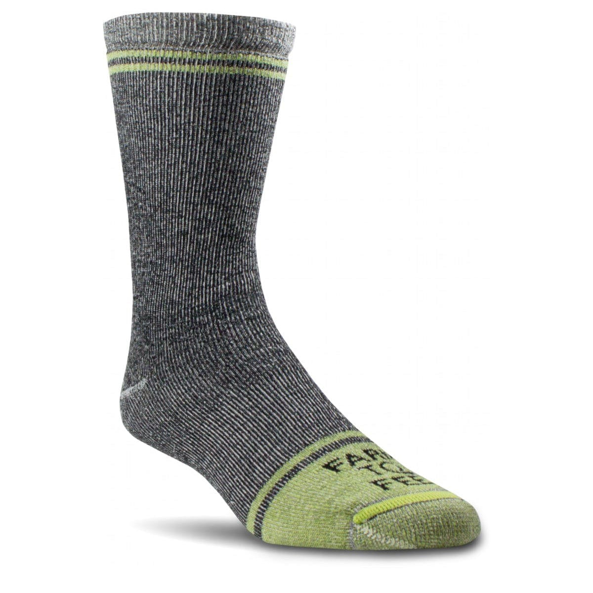 Farm to Feet St. Louis Full Cushion 3/4 Crew Work Socks  -  Medium / Grey/Green