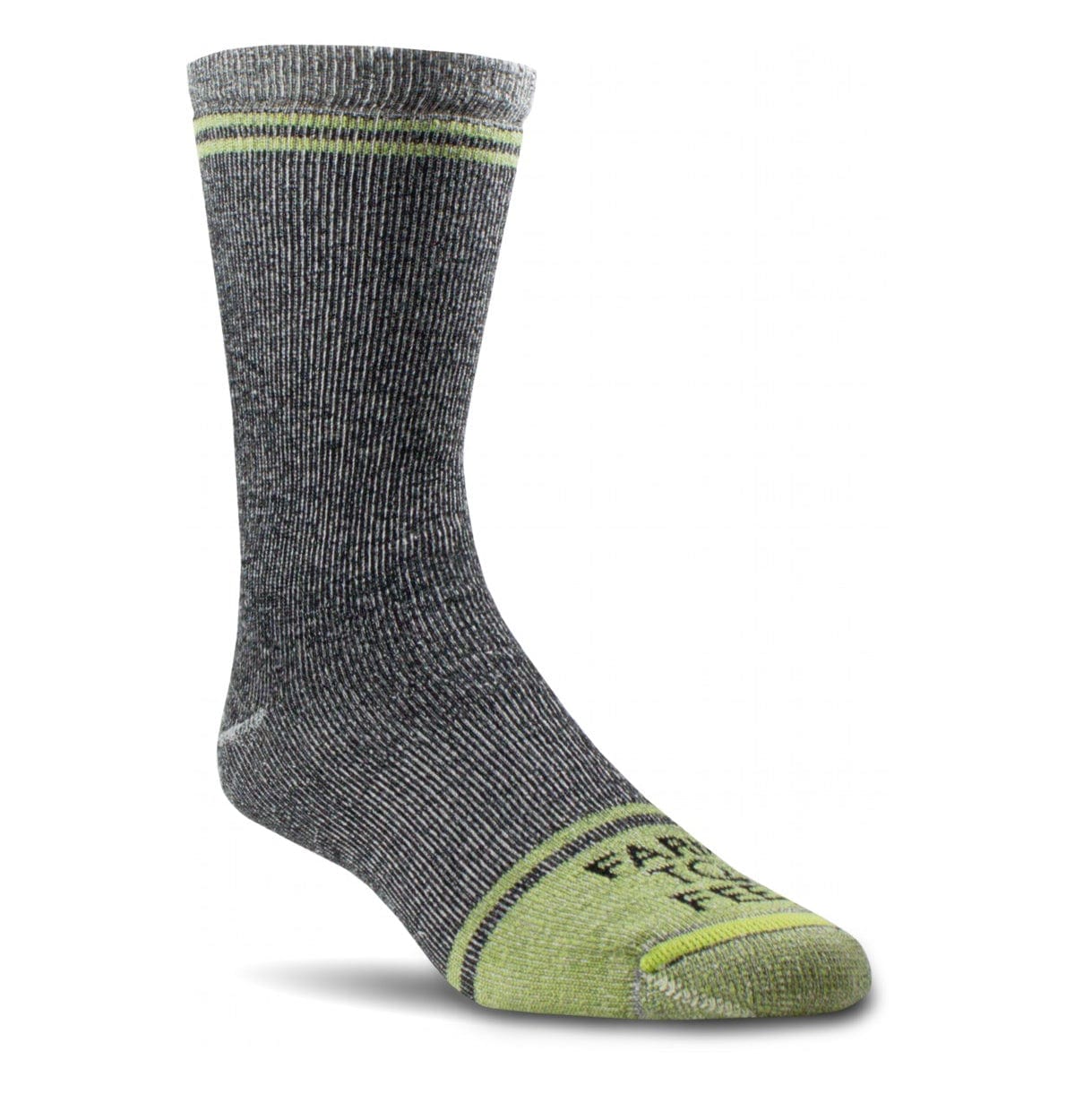 Farm to Feet St. Louis Full Cushion 3/4 Crew Work Socks  -  Medium / Grey/Green