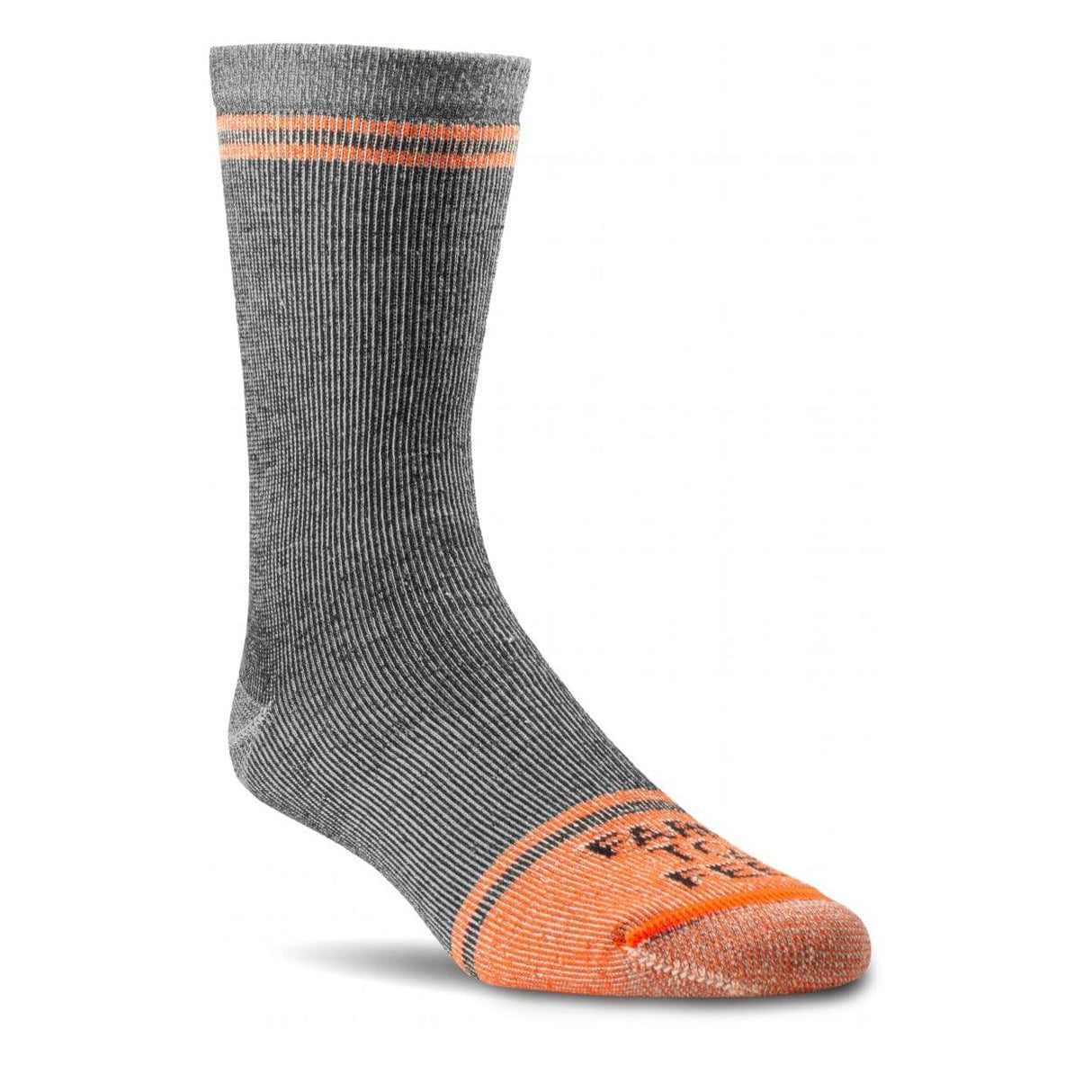 Farm to Feet St. Louis Full Cushion 3/4 Crew Work Socks - Medium / Grey/Orange