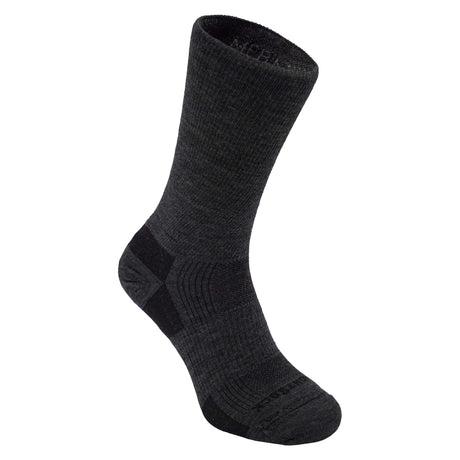 Wrightsock Merino Hike Crew Socks  -  Small / Gray/Black