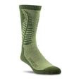 Farm to Feet Greenville Fern Light Cushion Crew Socks  -  Small / Mosstone/Wintermoss