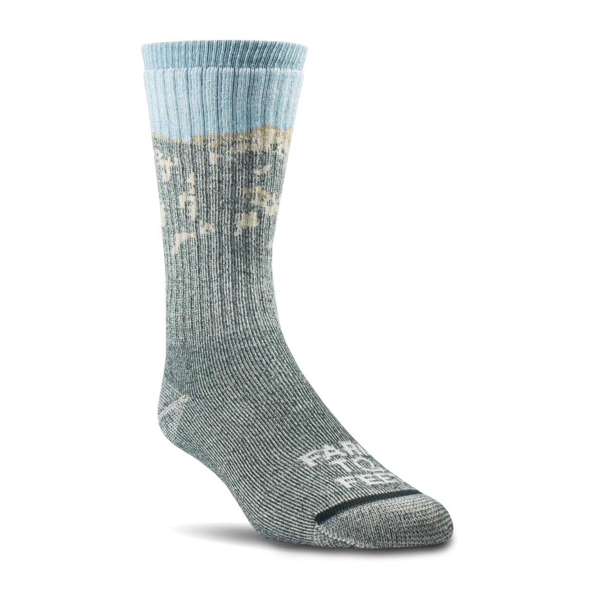 Farm to Feet Mountain Full Cushion Crew Socks  -  Small / Green Gables