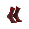 Wrightsock Double-Layer ECO Light Hike Crew Socks  -  Medium / Black/Red