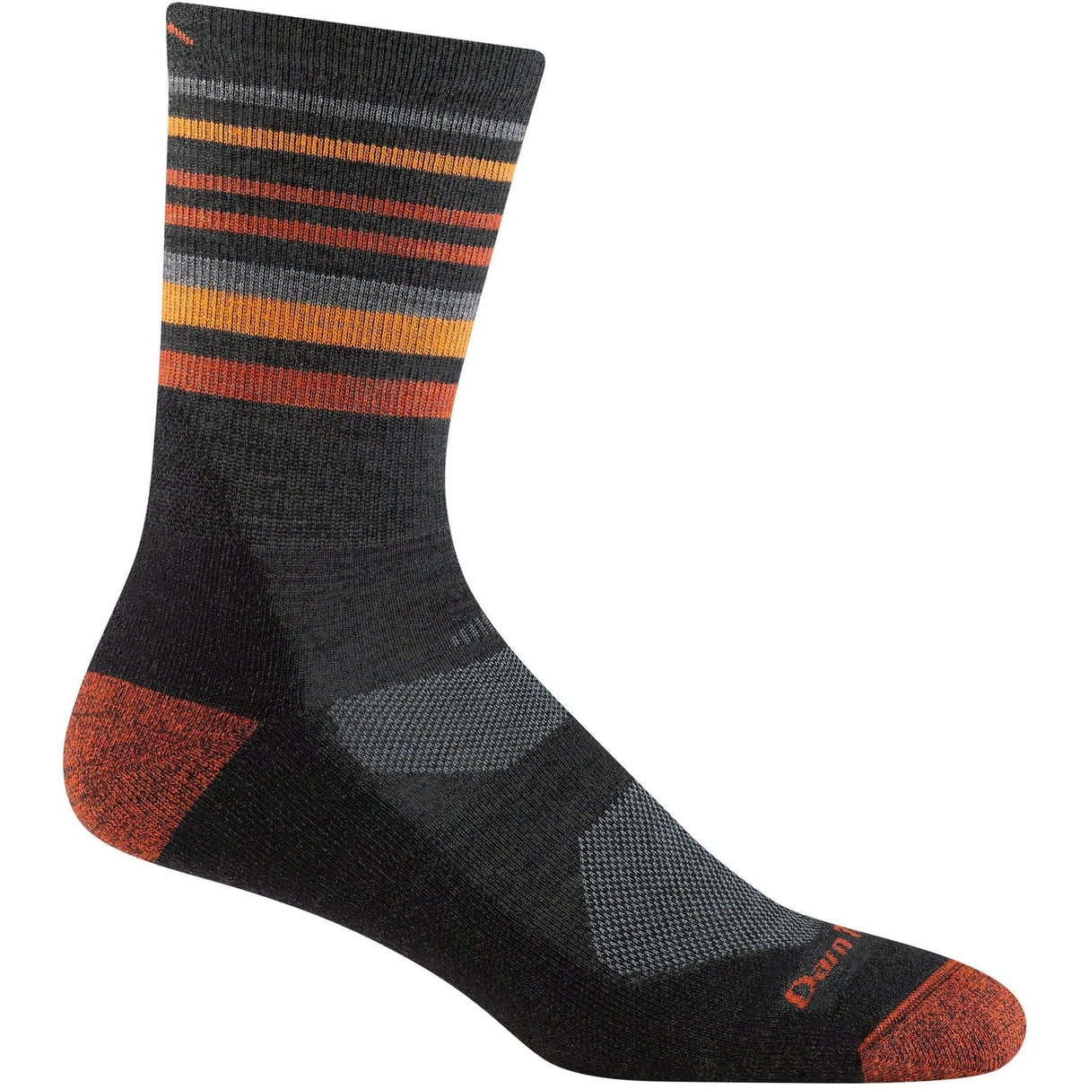 Darn Tough Mens Fastpack Micro Crew Lightweight Hiking Socks - Medium / Charcoal