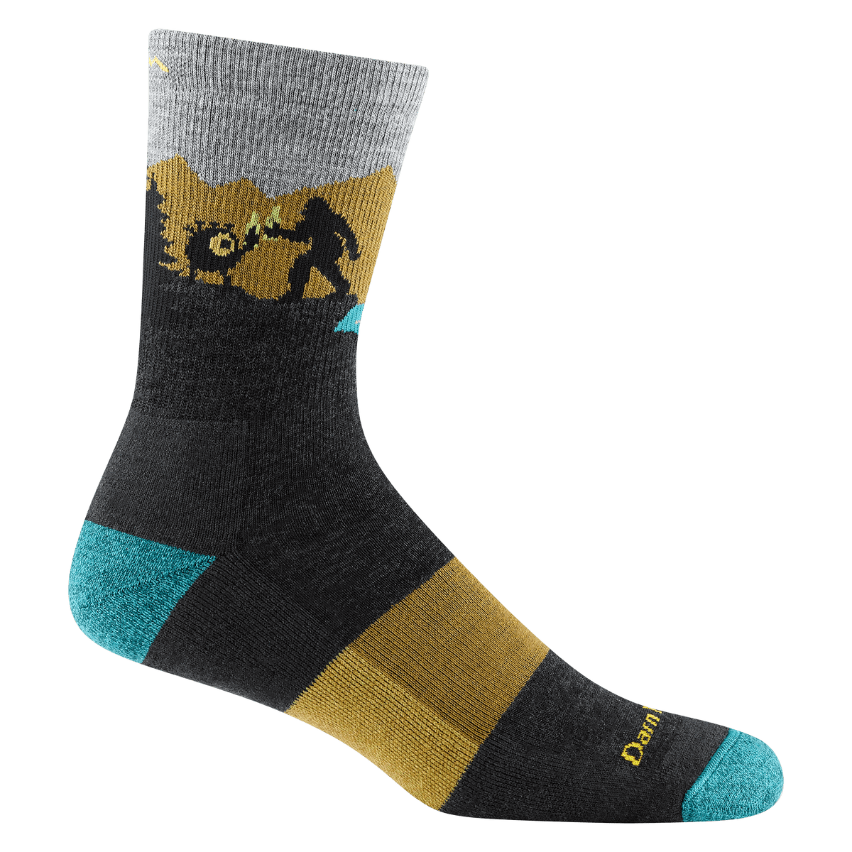 Darn Tough Mens Close Encounters Micro Crew Midweight Hiking Socks