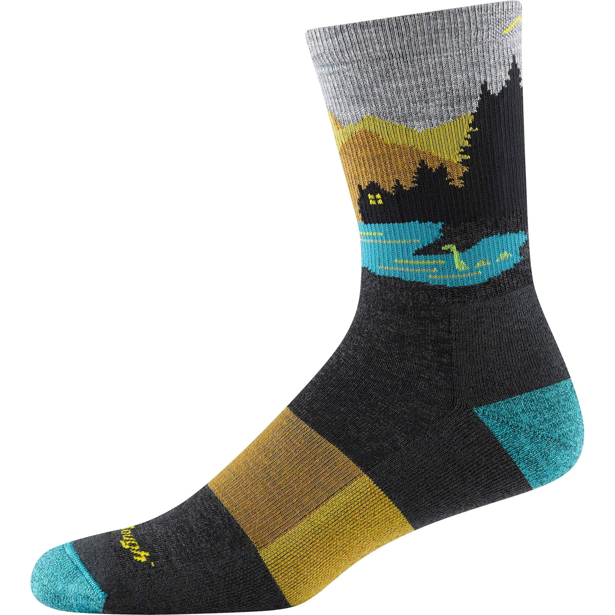 Darn Tough Mens Close Encounters Micro Crew Midweight Hiking Socks  -