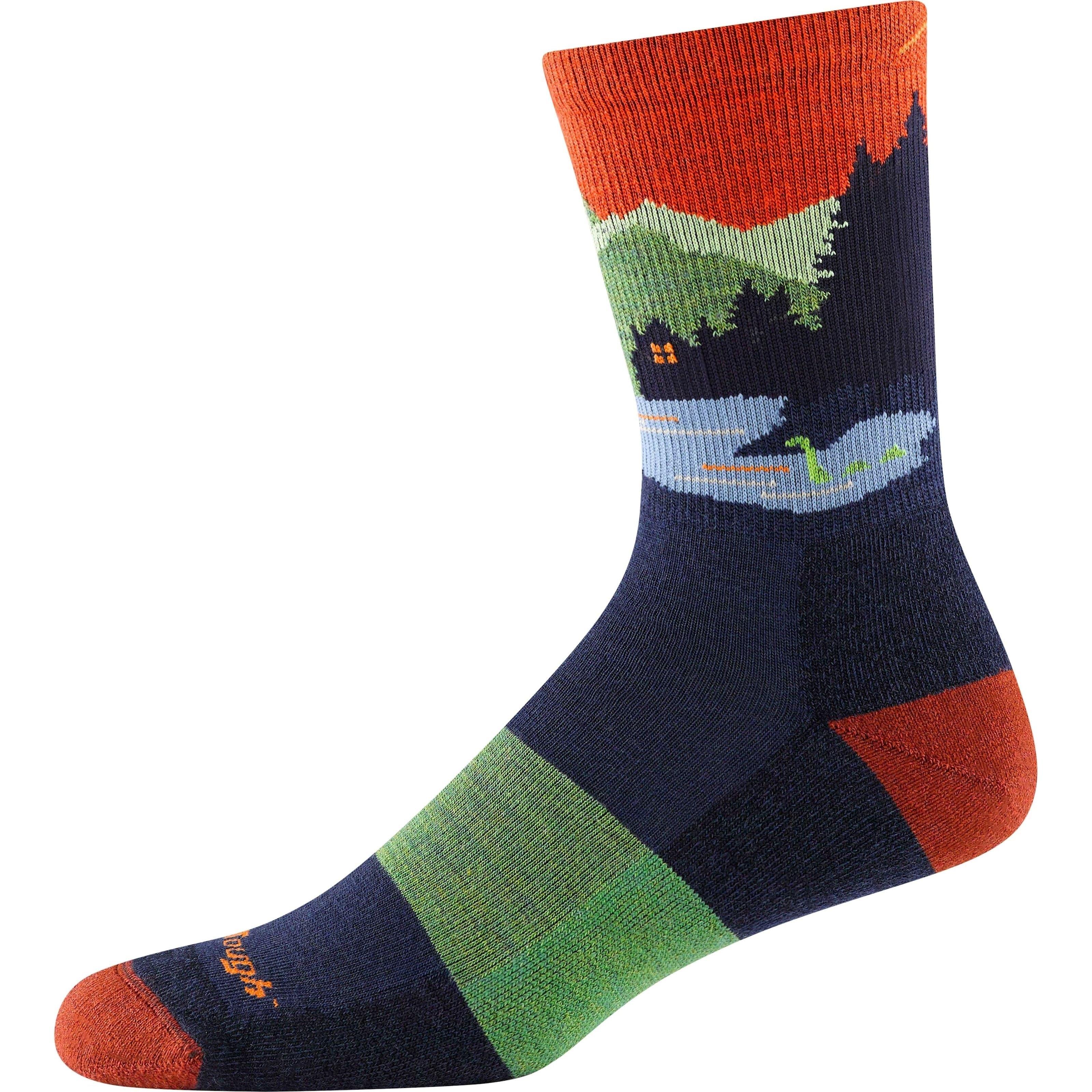 Darn Tough Mens Close Encounters Micro Crew Midweight Hiking Socks  -