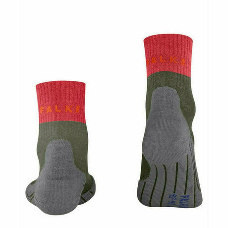 FALKE Womens TK2 Explore Cool Short Trekking Quarter Socks - Clearance  -  37-38 / Herb