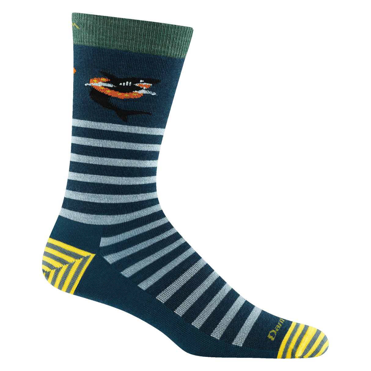 Darn Tough Mens Animal Haus Crew Lightweight Lifestyle Socks  -