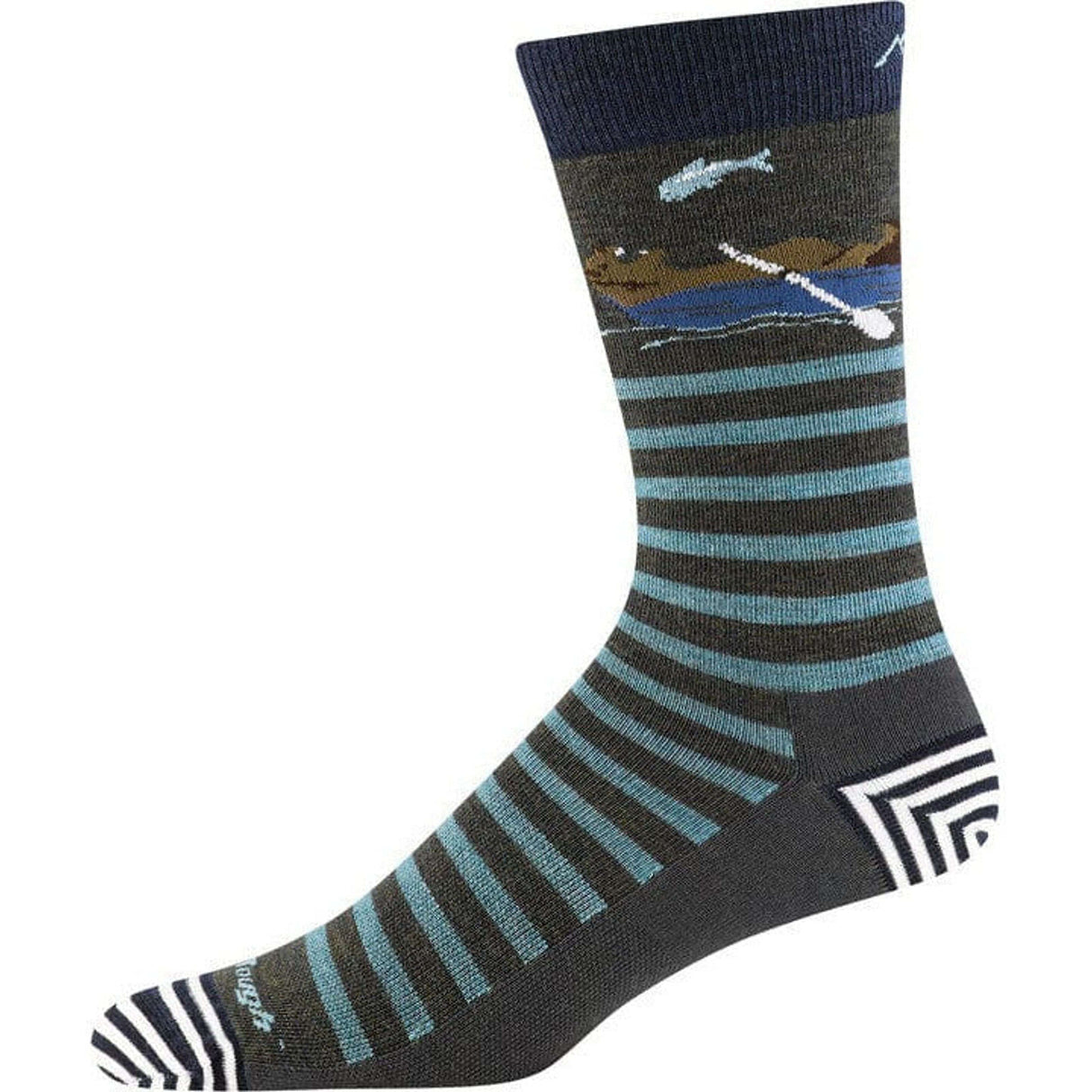 Darn Tough Mens Animal Haus Crew Lightweight Lifestyle Socks -