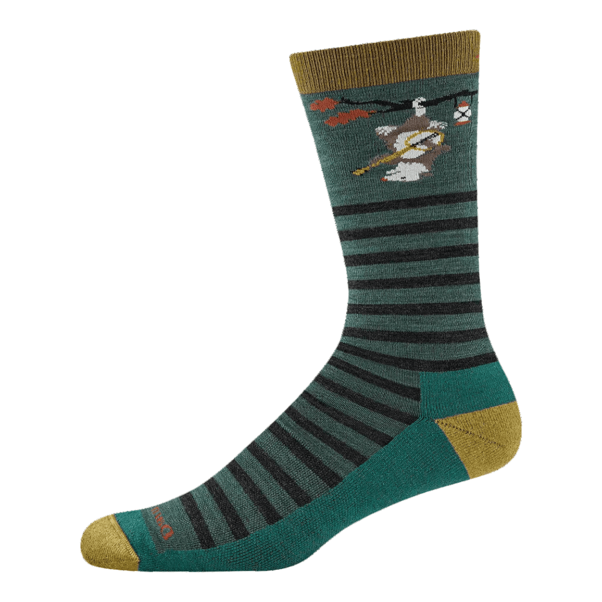 Darn Tough Mens Wild Life Crew Lightweight Lifestyle Socks