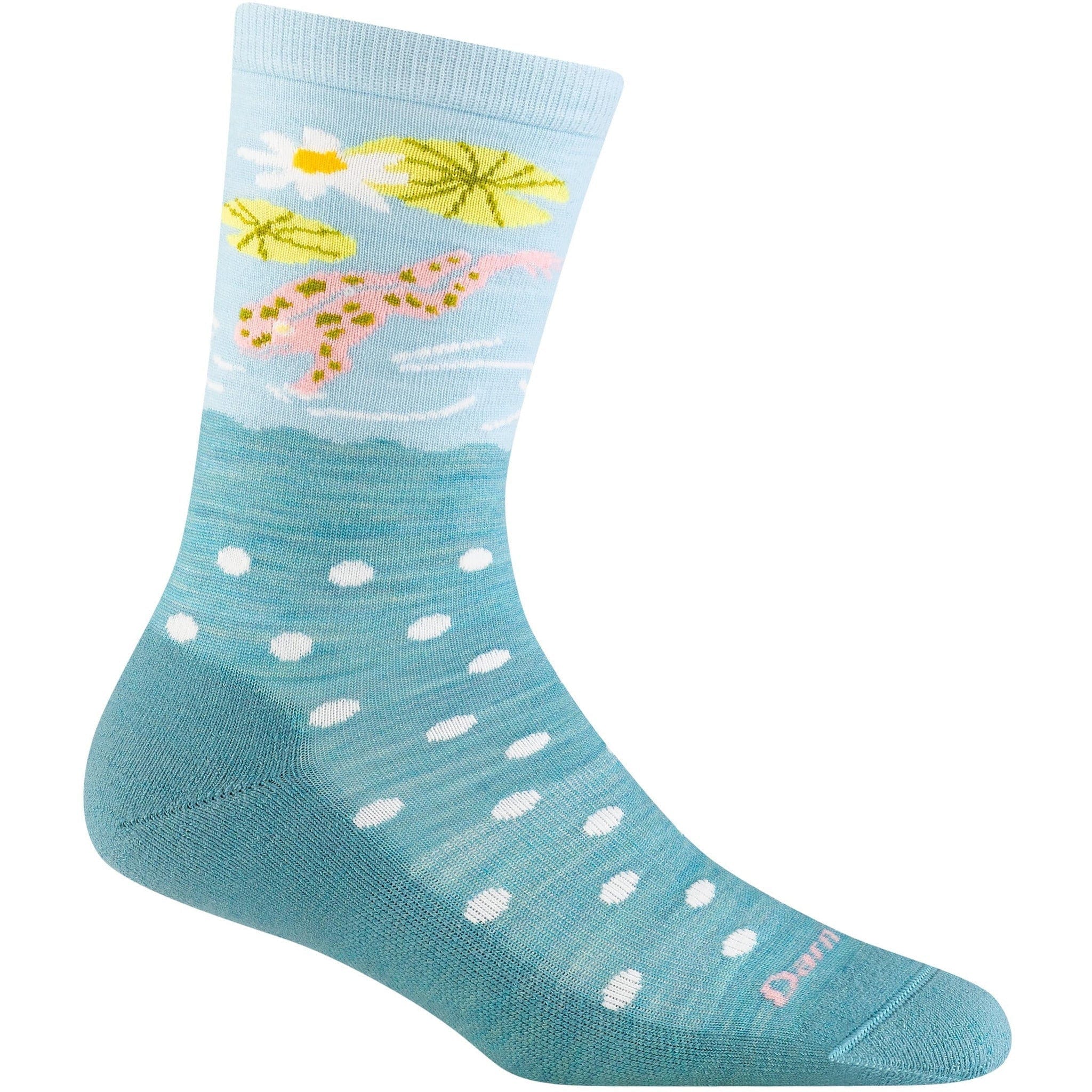 Darn Tough Womens Wild Life Crew Lightweight Lifestyle Socks  -