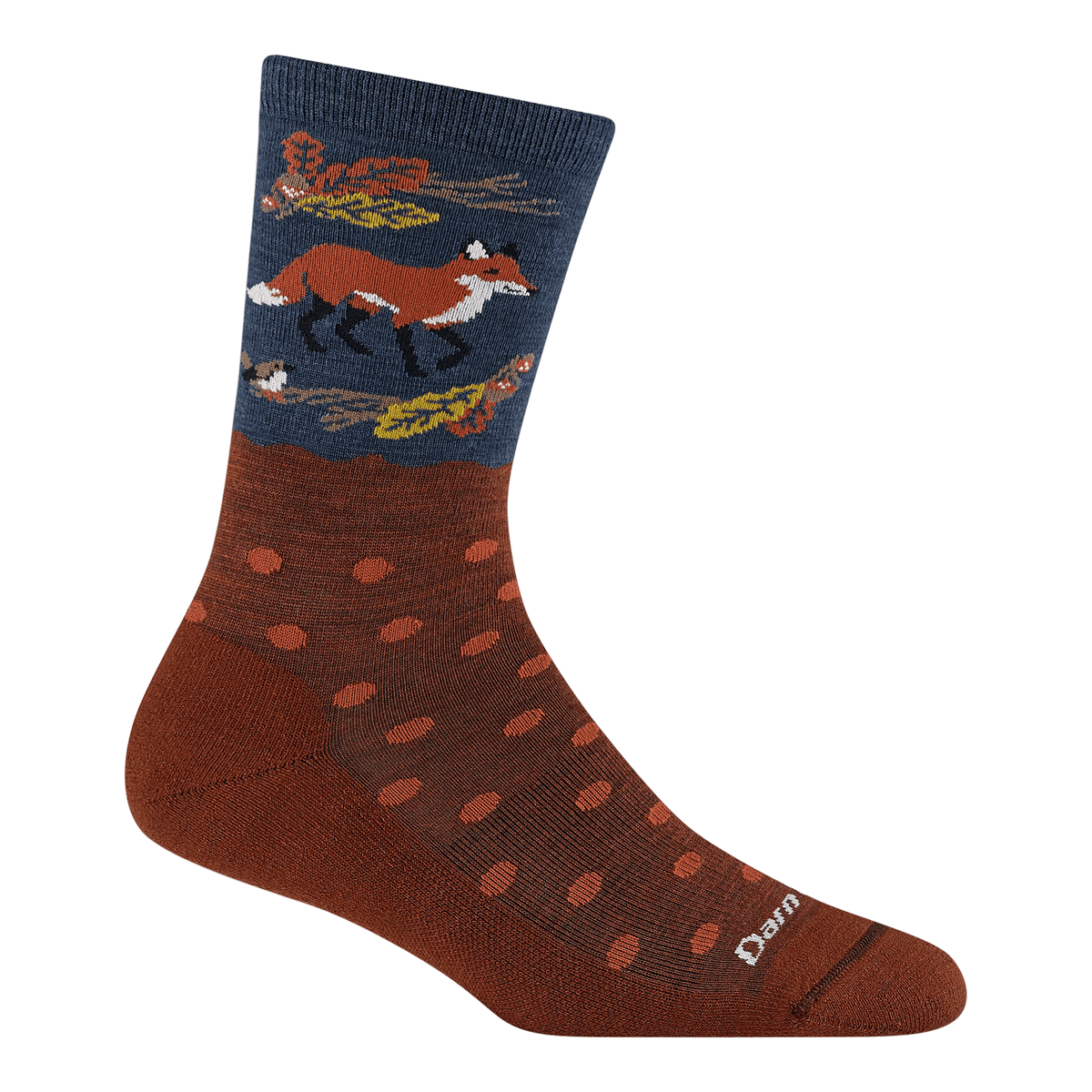 Darn Tough Womens Wild Life Crew Lightweight Lifestyle Socks