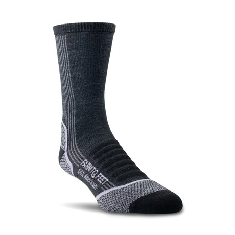 Farm to Feet Damascus Light Cushion 3/4 Crew Hiking Socks  -  Small / Black/Thistle Down