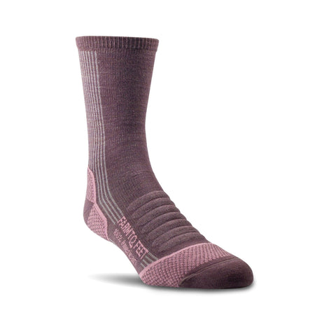 Farm to Feet Damascus Light Cushion 3/4 Crew Hiking Socks  -  Small / Dewberry