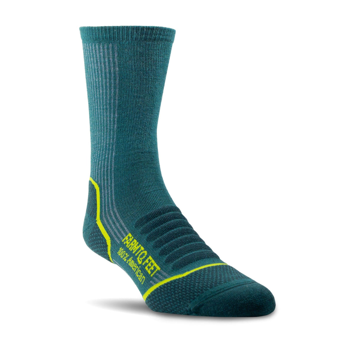 Farm to Feet Damascus Light Cushion 3/4 Crew Hiking Socks - Small / Meriterranea