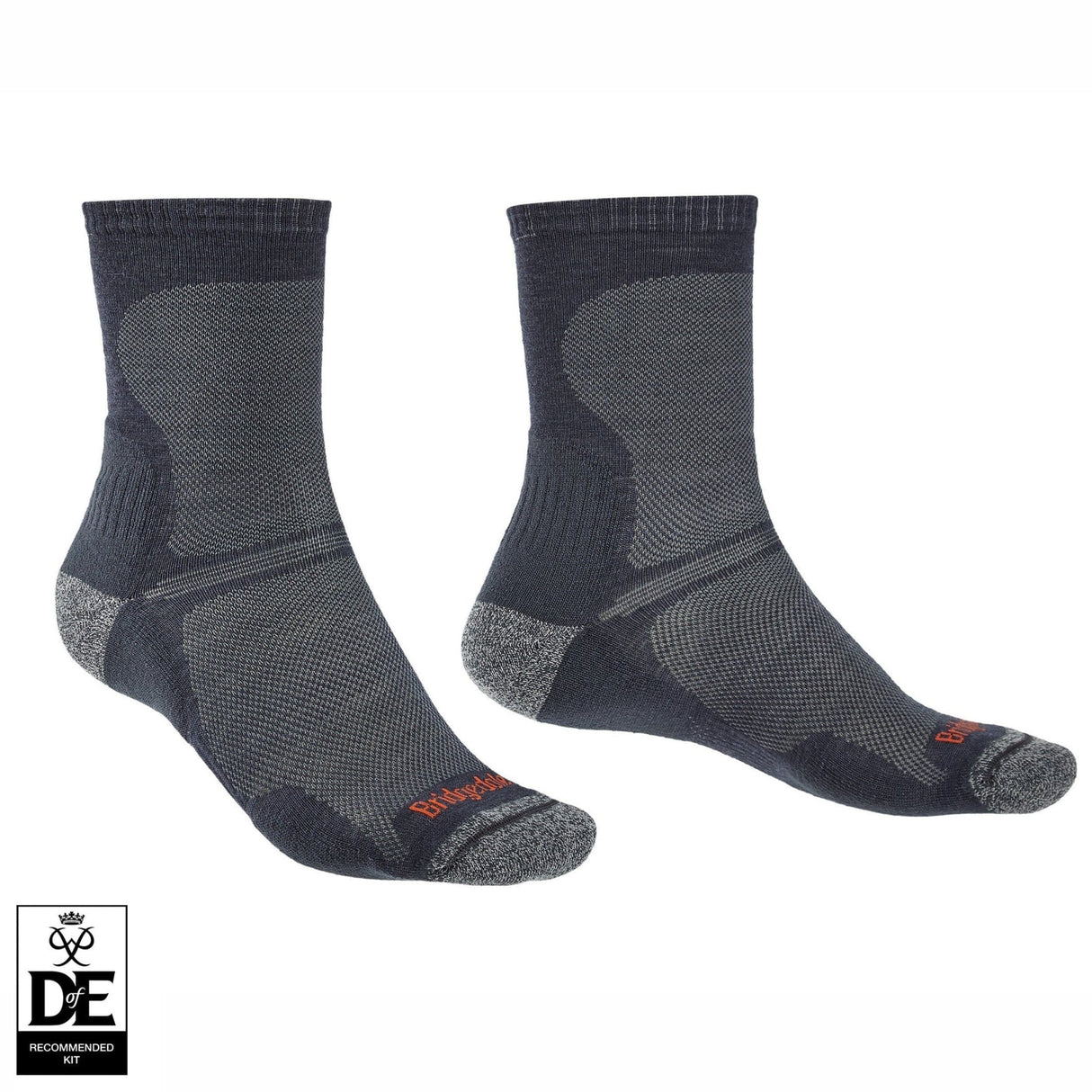 Bridgedale Mens Hike Ultra Light T2 Crew Socks - Medium / Navy