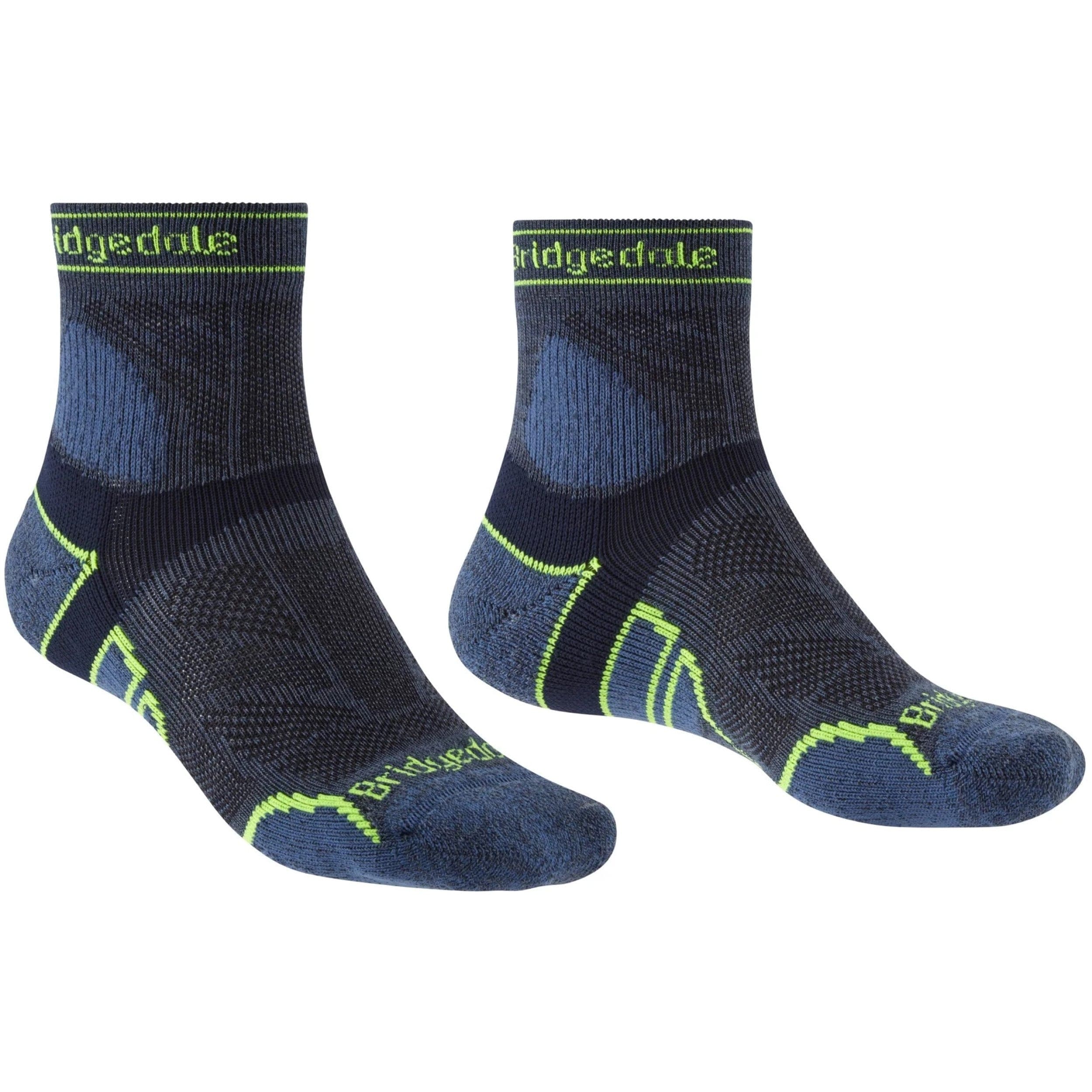 Bridgedale Mens Lightweight T2 Merino Sport 3/4 Crew Socks  -  Medium / Blue