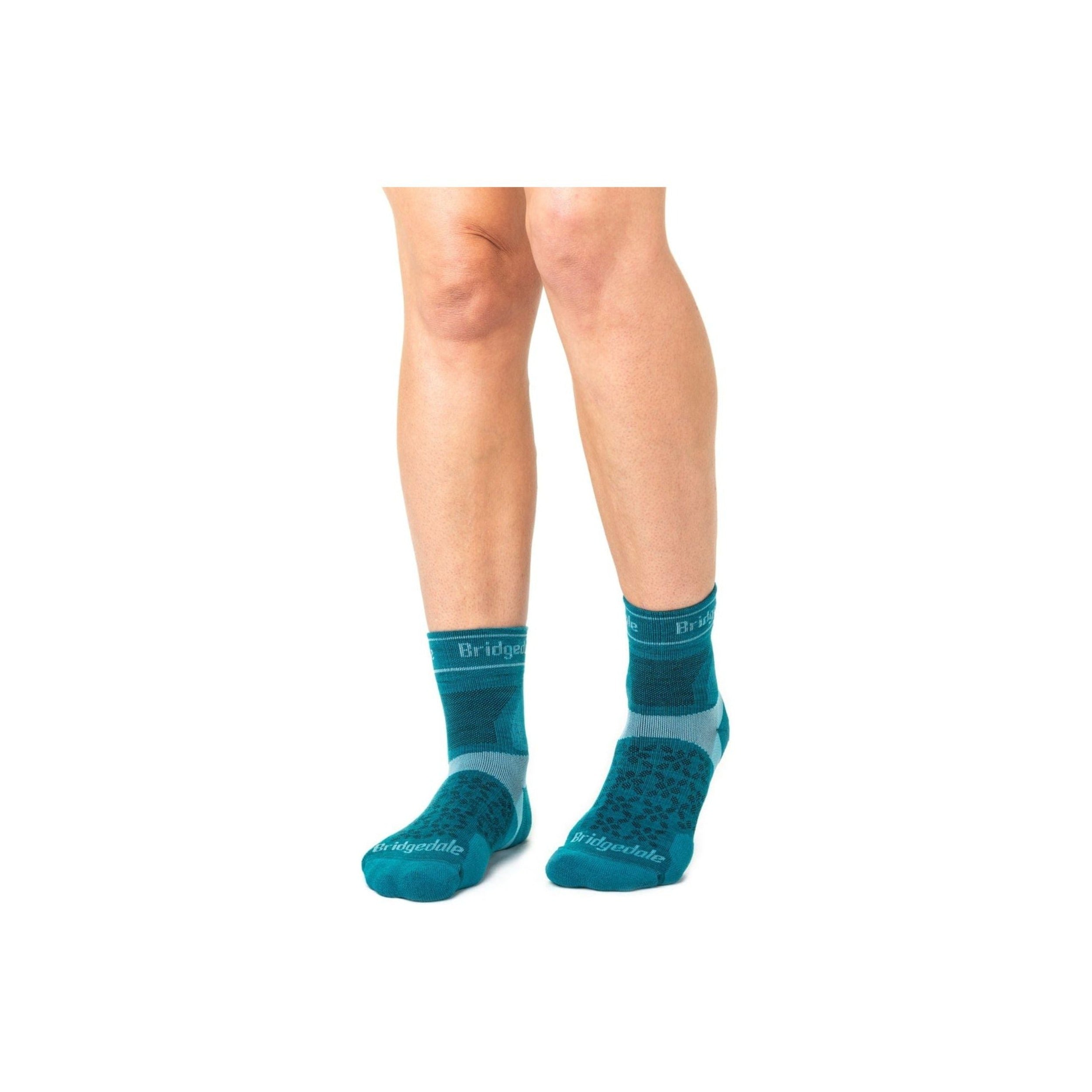 Bridgedale Womens Trail Run Ultralight Merino 3/4 Crew Socks  -