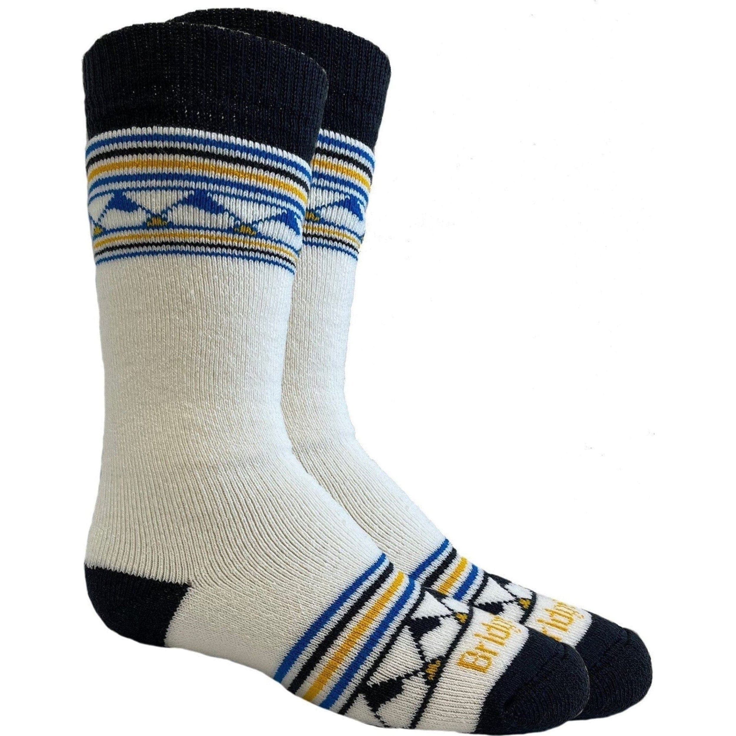 Bridgedale Kids Ski Merino Endurance 2-Pack Socks  -  Small / White/Blue