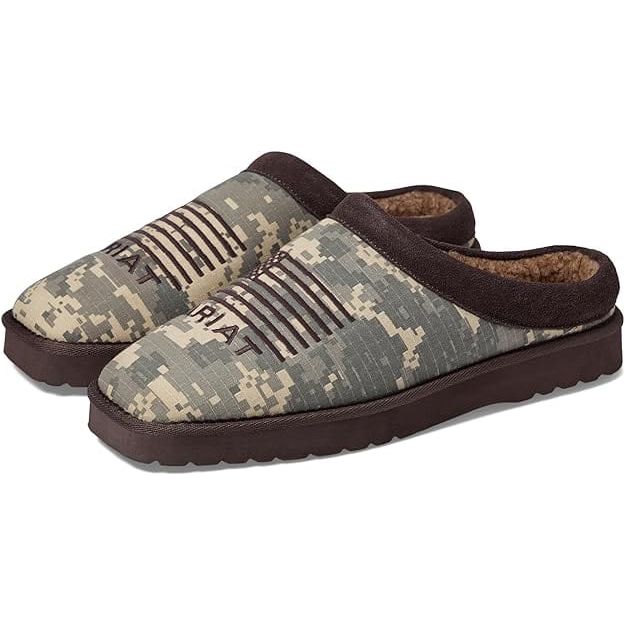 Ariat Mens Square Toe Slippers  -  12 / Digi Camo
