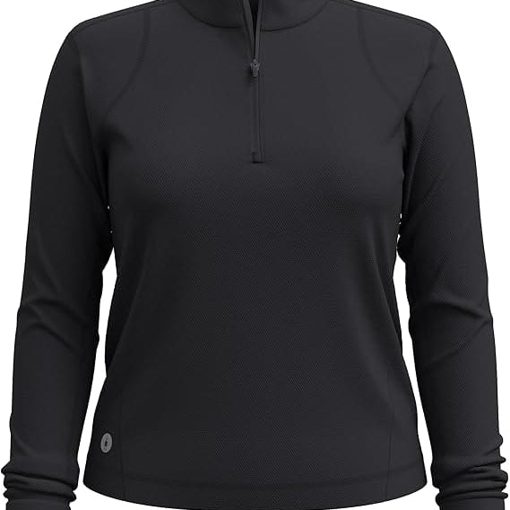 Smartwool Womens Active Uptempo 1/4 Zip  -  Small / Black