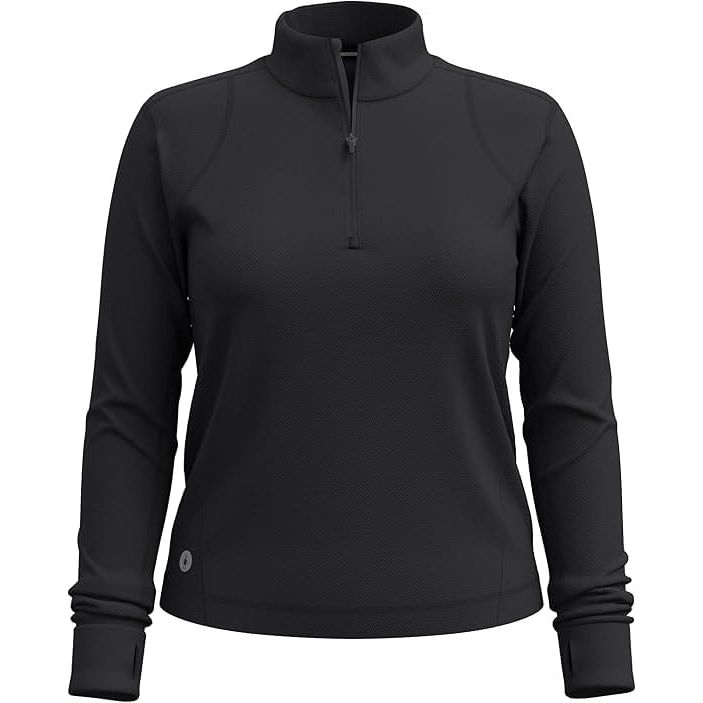 Smartwool Womens Active Uptempo 1/4 Zip - Small / Black