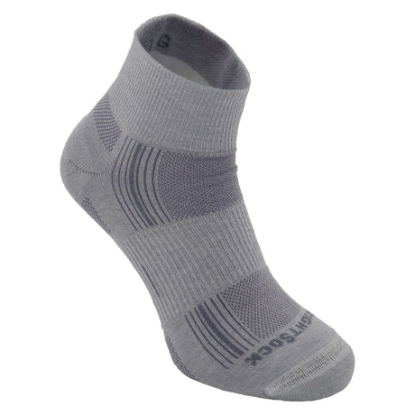Wrightsock Double-Layer ECO Explore Quarter Socks  -  Small / Light Gray