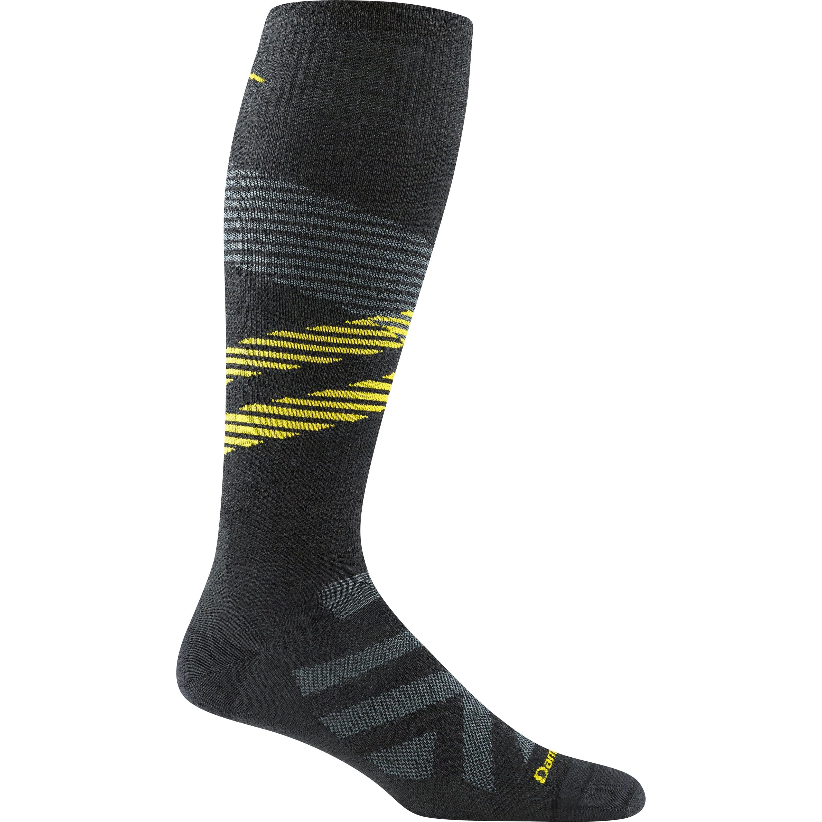 Darn Tough Mens Pennant RFL Over-the-Calf Ultra-Lightweight Ski & Snowboard Socks  -  Medium / Carbon