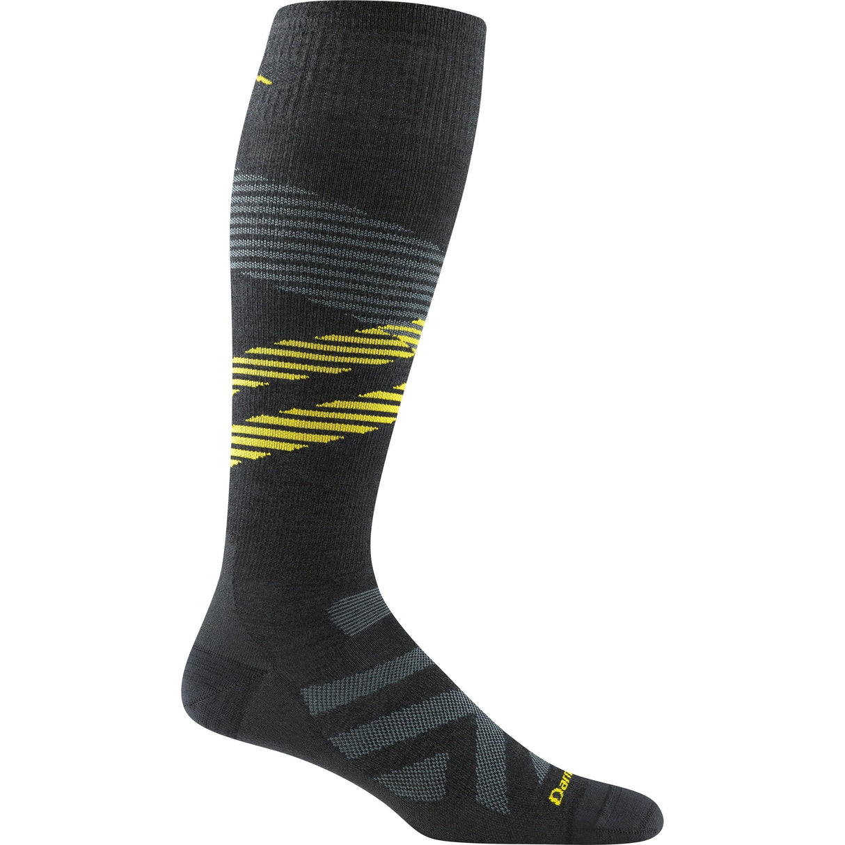 Darn Tough Mens Pennant RFL Over-the-Calf Ultra-Lightweight Ski & Snowboard Socks  -  Medium / Carbon