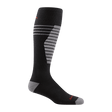 Darn Tough Mens Edge Thermolite Over-the-Calf Midweight Ski & Snowboard Socks - Clearance  -  Medium / Black