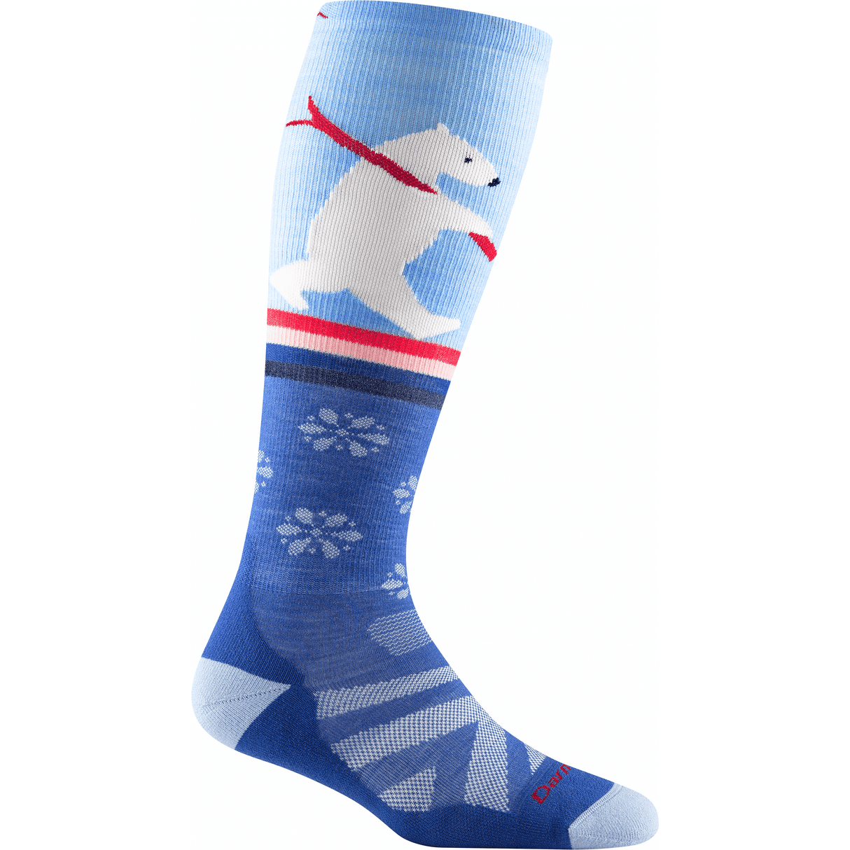 Darn Tough Womens Due North Over-the-Calf Midweight Ski & Snowboard Socks - Clearance  -  Small / Stellar