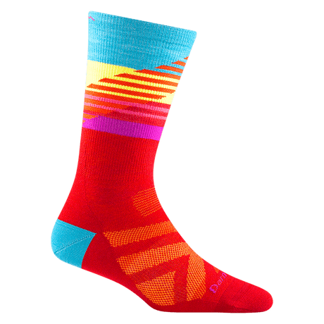 Darn Tough Womens Lillehammer Nordic Boot Lightweight Ski Socks - Clearance  -  Small / Red