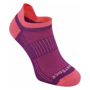 Wrightsock Coolmesh II Tab Socks  -  Small / Plum/Pink / Single Pair