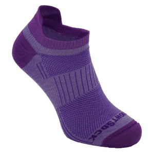 Wrightsock Coolmesh II Tab Socks  -  Small / Purple/Plum / Single Pair