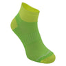 Wrightsock Coolmesh II Quarter Socks  -  Small / Lemon Lime / Single Pair